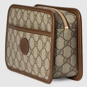 NEW: GUCCI Authentic - GG travel pouch with Interlocking G + Packaging